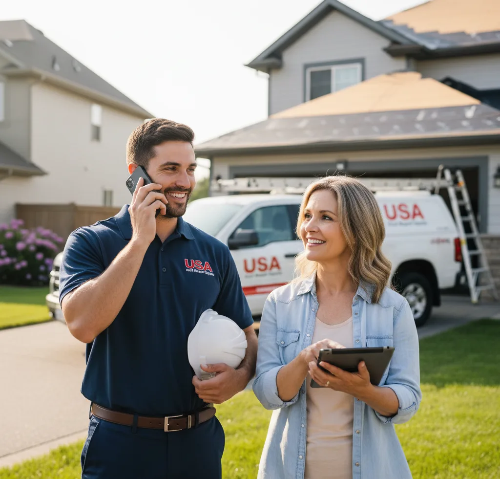 USA Roof Repair Experts customer support in Lewisville